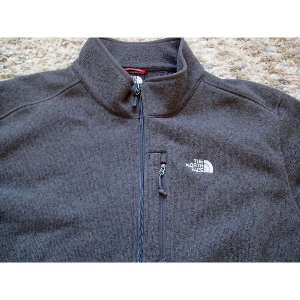 The North Face Gordon Lyons Jacket Mens XXL Gray Excellent‎ Full Zip Fleece